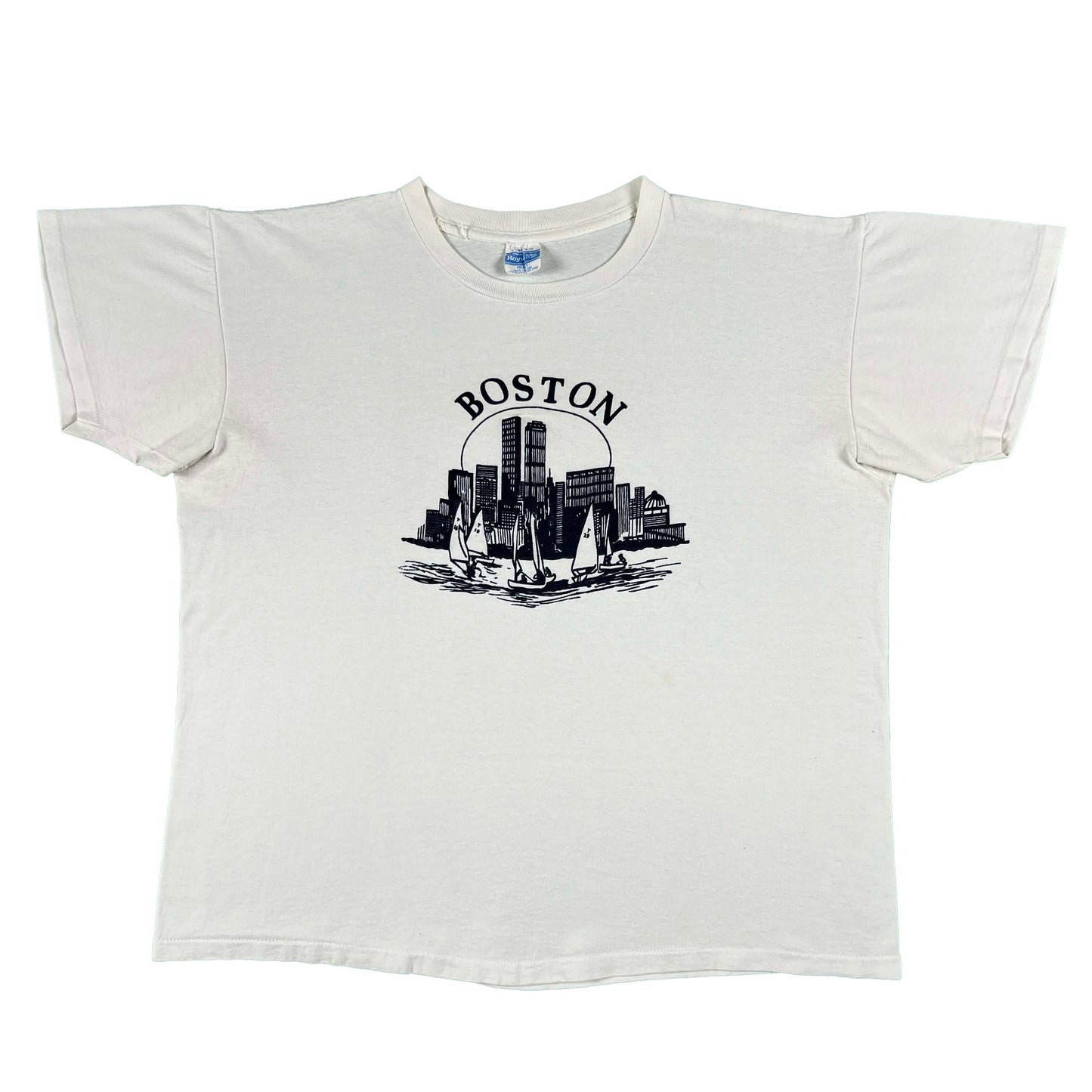 70s Boxy Boston Skyline Tee- XL