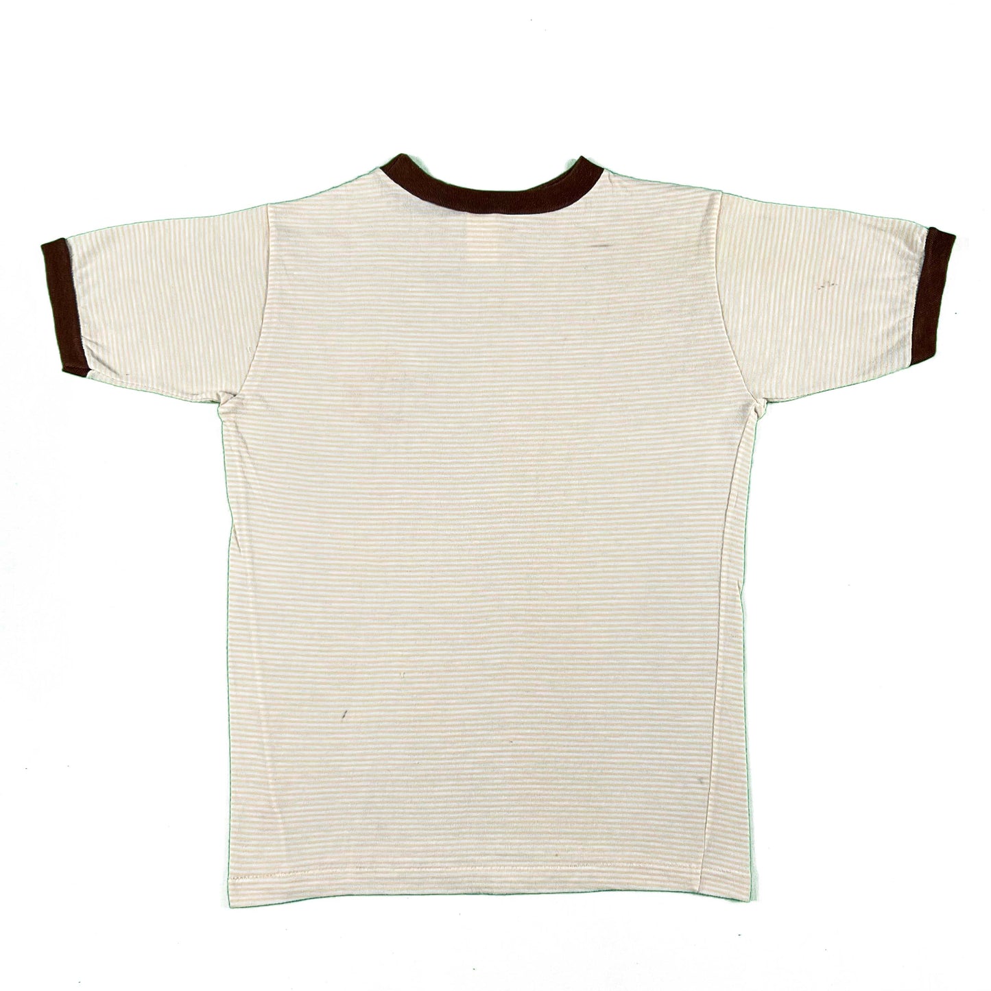 70s Striped Tan BSA Ringer Tee- S