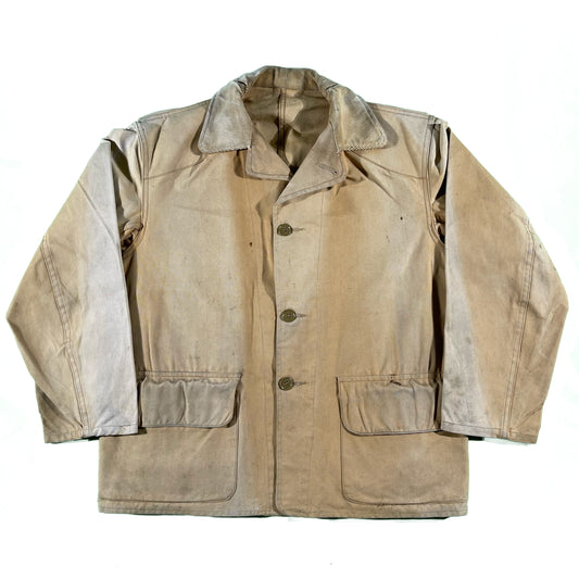 50s Sun Faded Duck Canvas Hunting Jacket- M