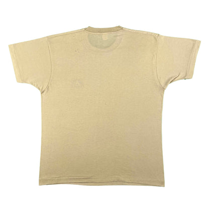 80s Tan BSA National Camping School Tee- L