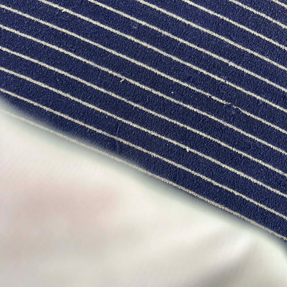 70s Striped 'BLADES' Terry Cloth Polo Shirt- M