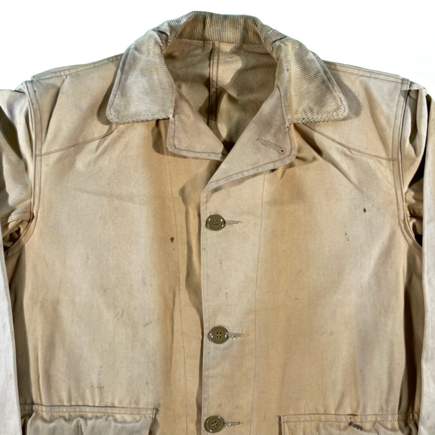 50s Sun Faded Duck Canvas Hunting Jacket- M