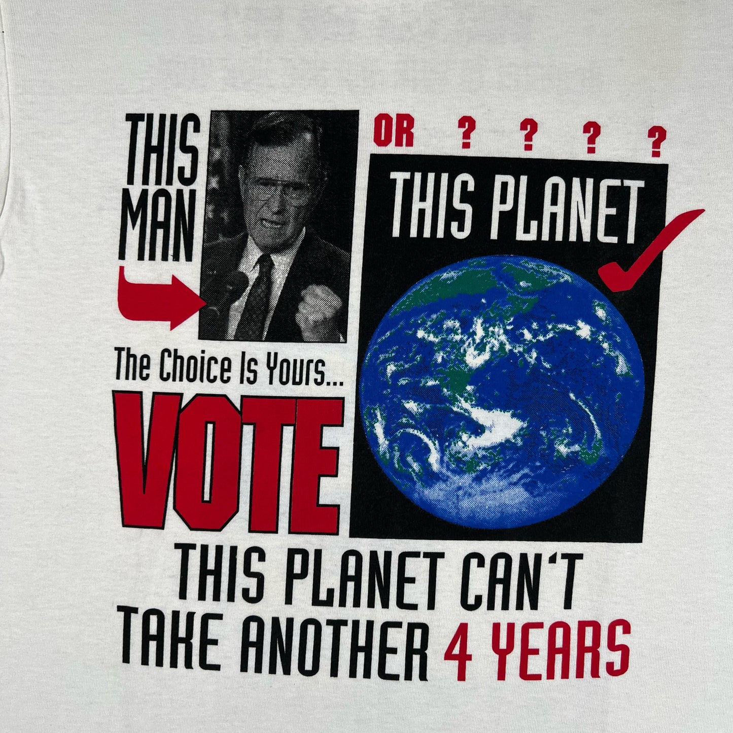 90s George Bush or This Planet? Tee- XL