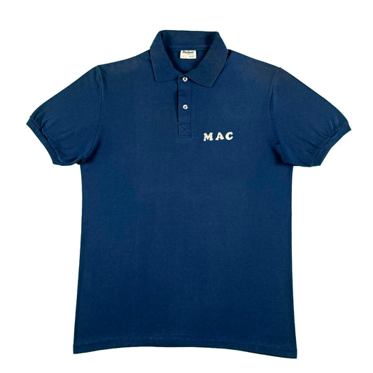 70s ' MAC CARLTON McDANIEL' Collared Tee- L