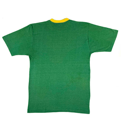 70s Stowe Vermont Champion Blue Bar Tee- L