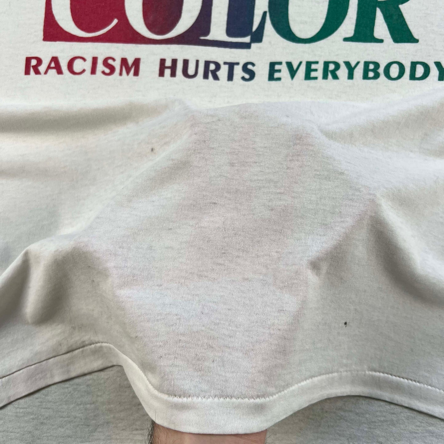 90s 'Love See No Color Racism Hurts Everybody' Tees- SELECT TEE