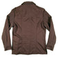 70s Lee Brown Heavy Polyester Pearl Snap- M