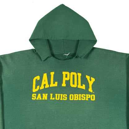 90s Cropped Cal Poly SLO Hoodie- XL