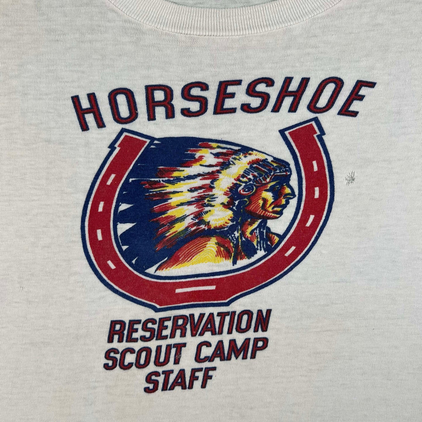 50s Horseshoe Reservation Scout Camp Staff Tee- M