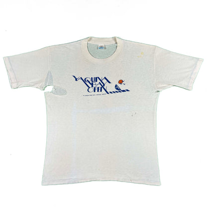 80s Tattered Yaquina Bay Open Tee- L