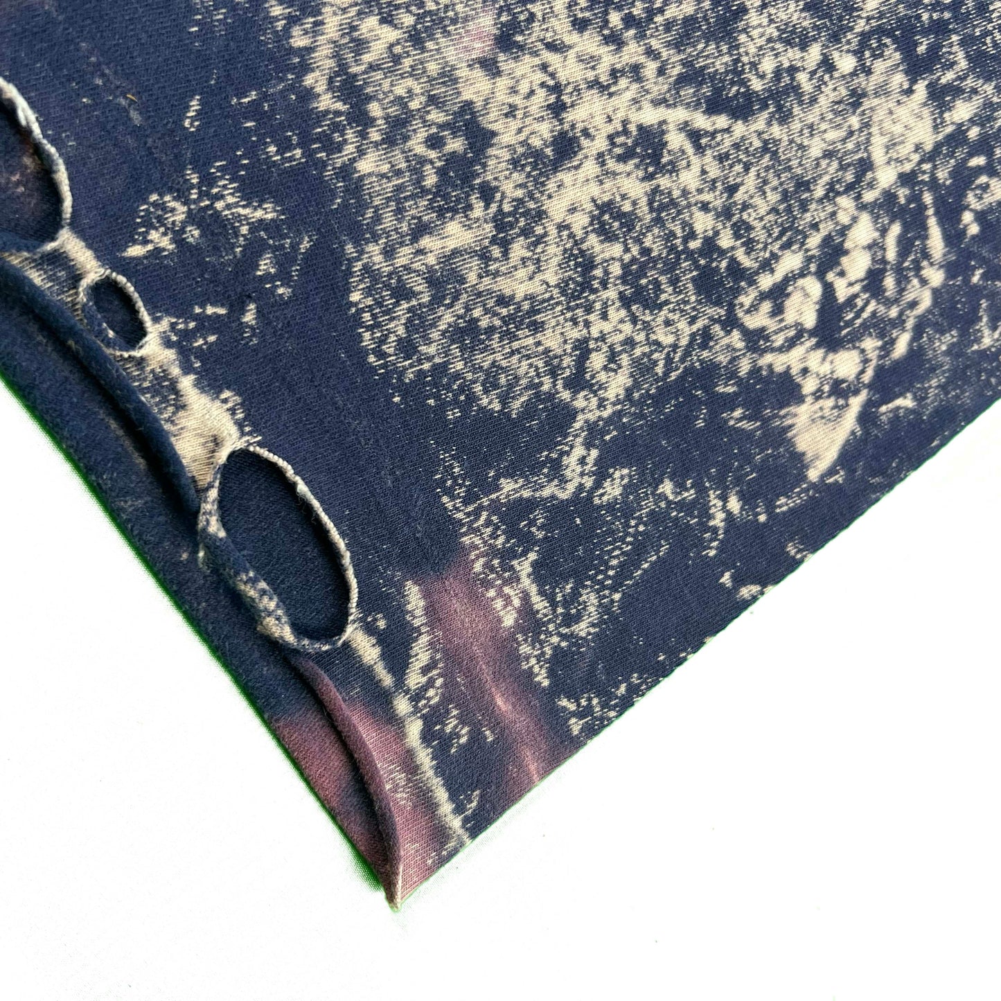 90s Thrashed & Bleach Splotched Pocket Tee- XL