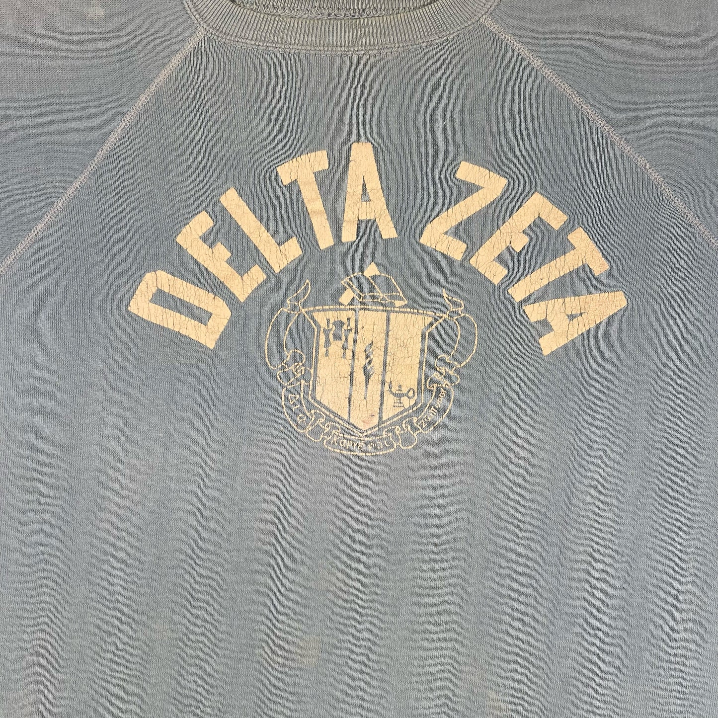 60s Delta Zeta Sorority Sweatshirt- L