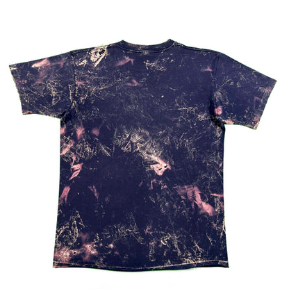 90s Thrashed & Bleach Splotched Pocket Tee- XL