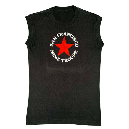 80s Faded Black SF Mime Troupe Tank & Tee- JUST TANK IN STOCK