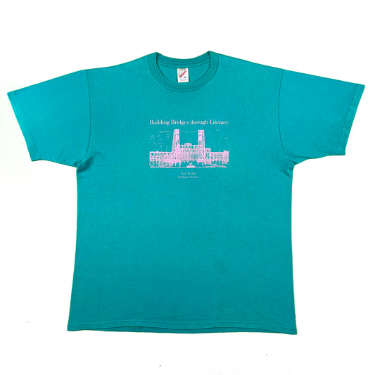 90s Building Bridges Through Literacy Tee- XL