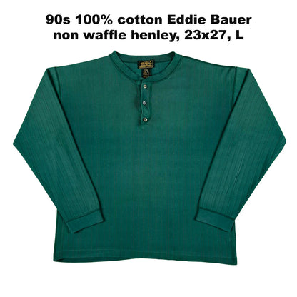 Vintage Eddie Bauer Waffle Knit Thermals- SELECT SHIRT