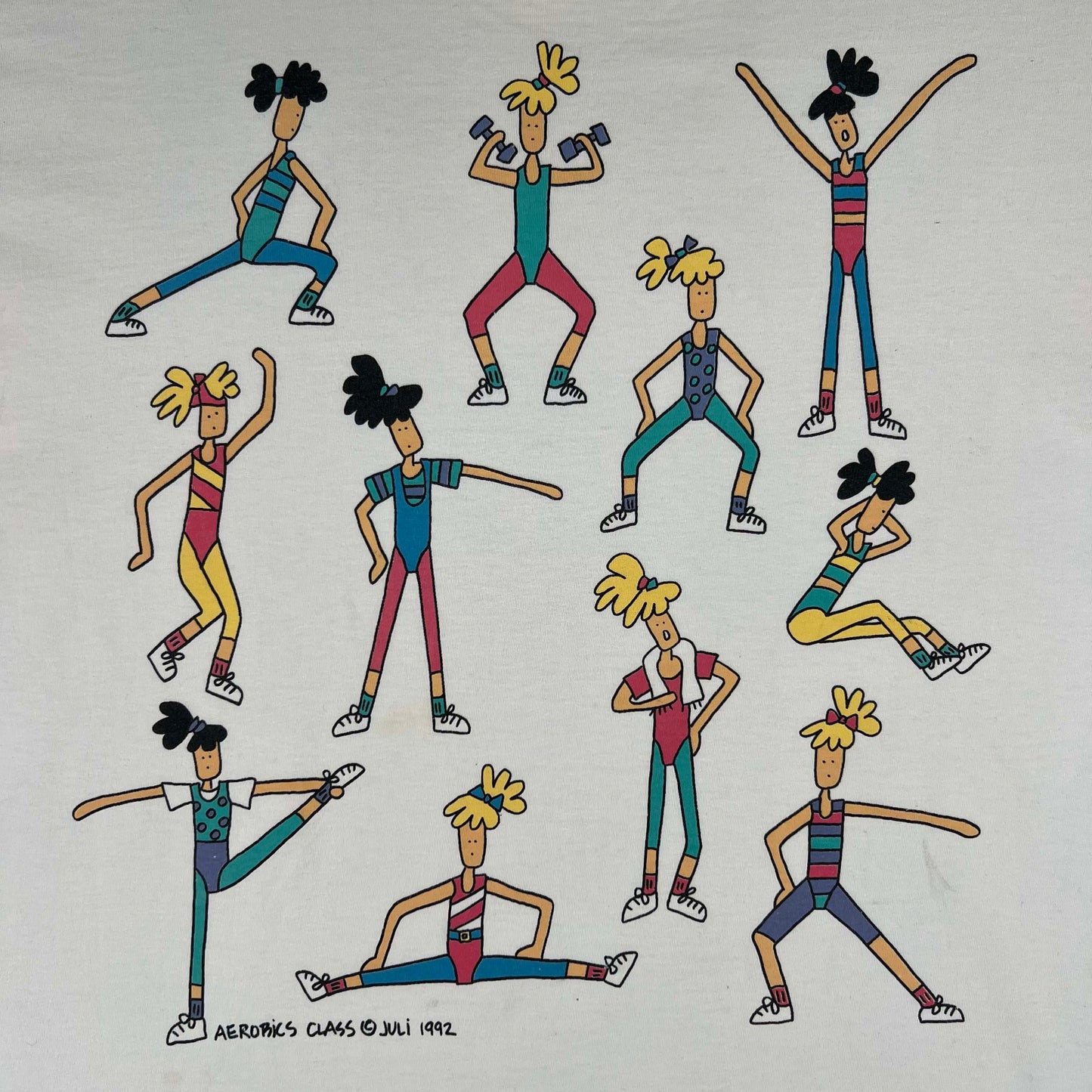 90s Hot Girl Yoga Tee- L