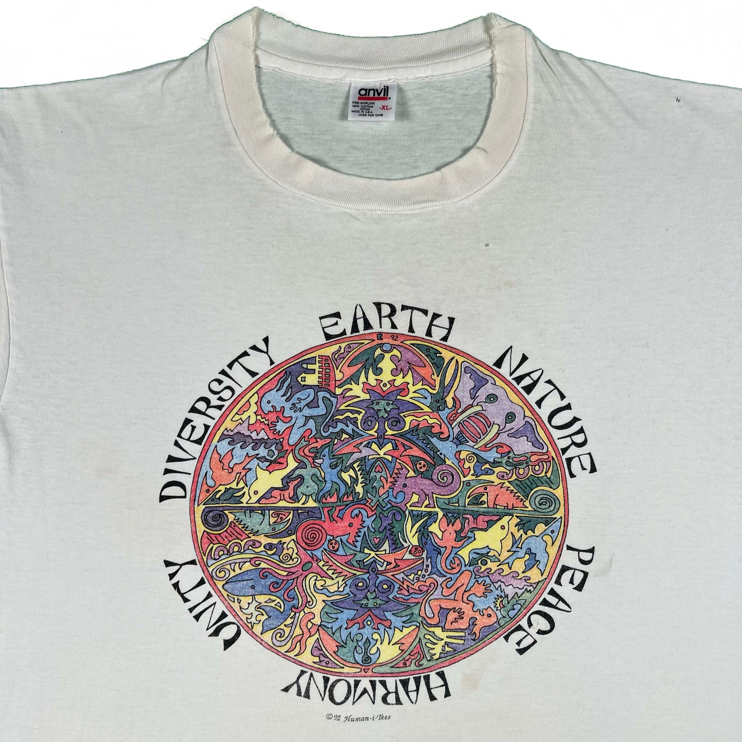 90s Earth, Nature, Peace Tee- XL