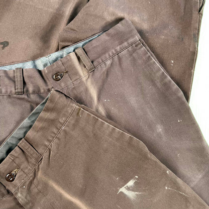 80s Sun Faded Brown Dee Cee Work Slacks- 1 PAIR LEFT(28x29)