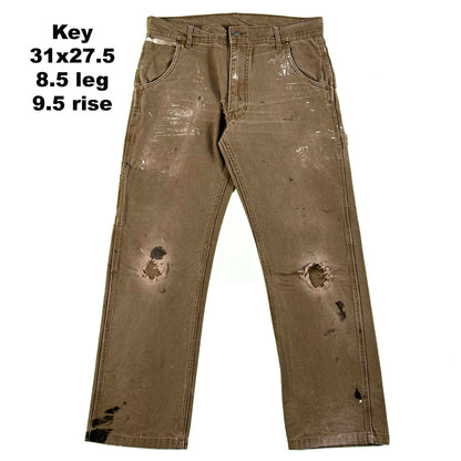 Various Cotton Canvas Carpenter Pants- SELECT PAIR