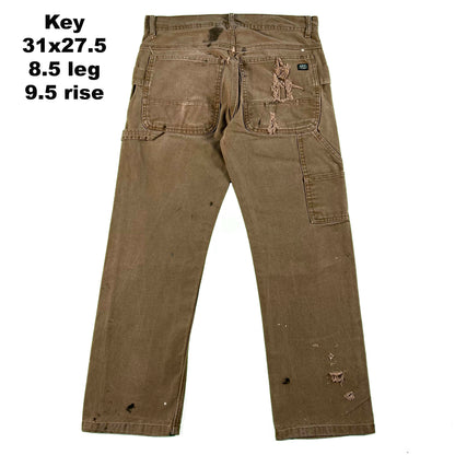 Various Cotton Canvas Carpenter Pants- SELECT PAIR