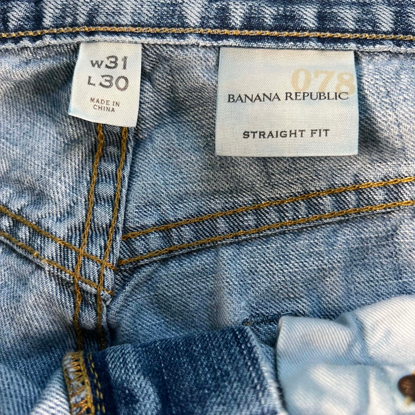 2008 Banana Republic Straight Fit Denim- 31x29