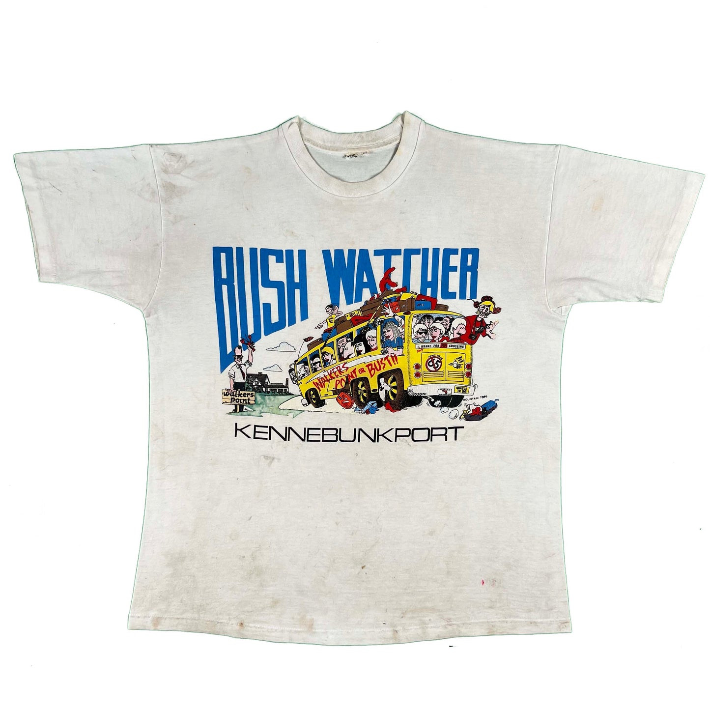 90s Kennebunkport Maine 'Bush Watcher' Tee- XL