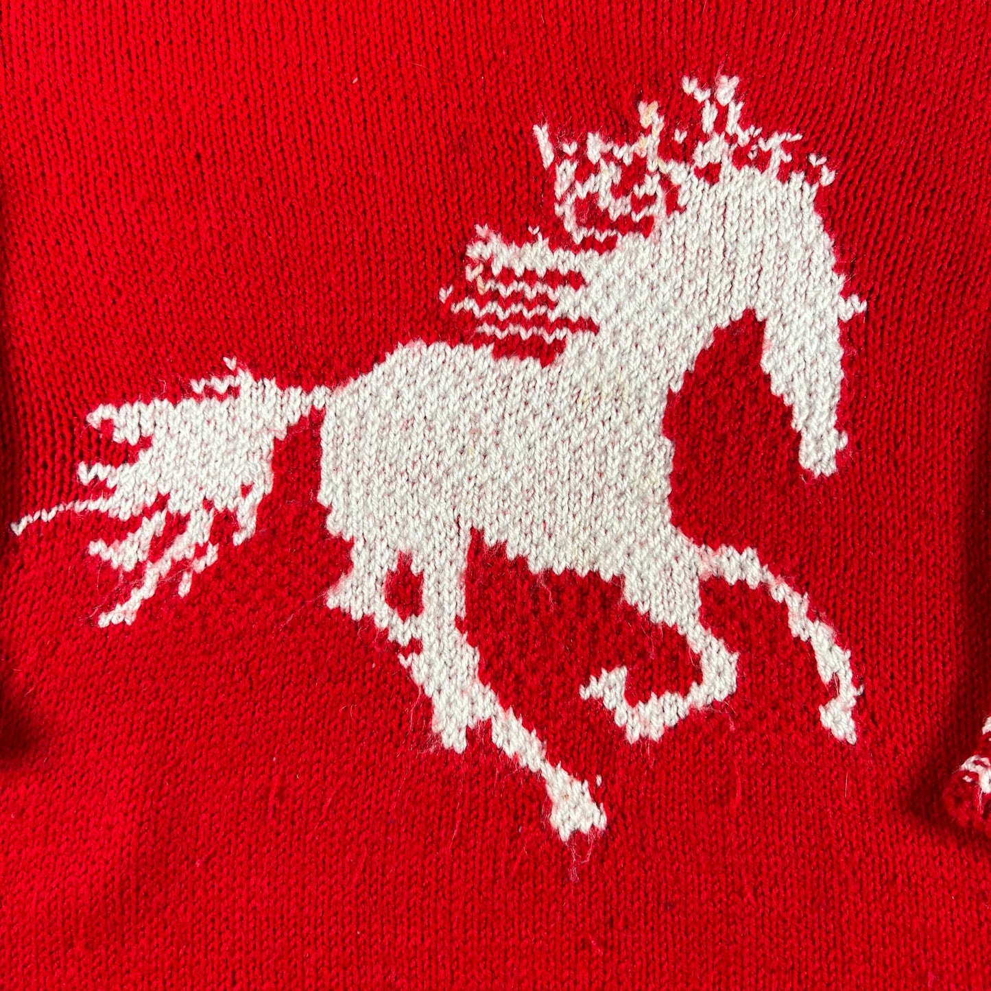 70s Horse Sweater- XS