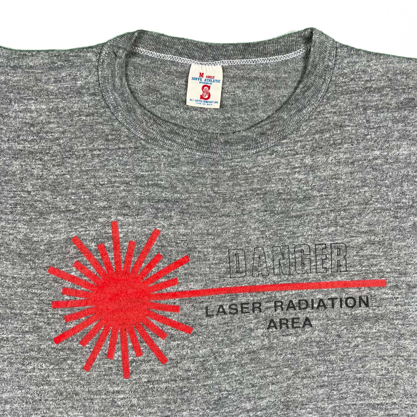 80s Danger Laser Radiation Area Tee- M