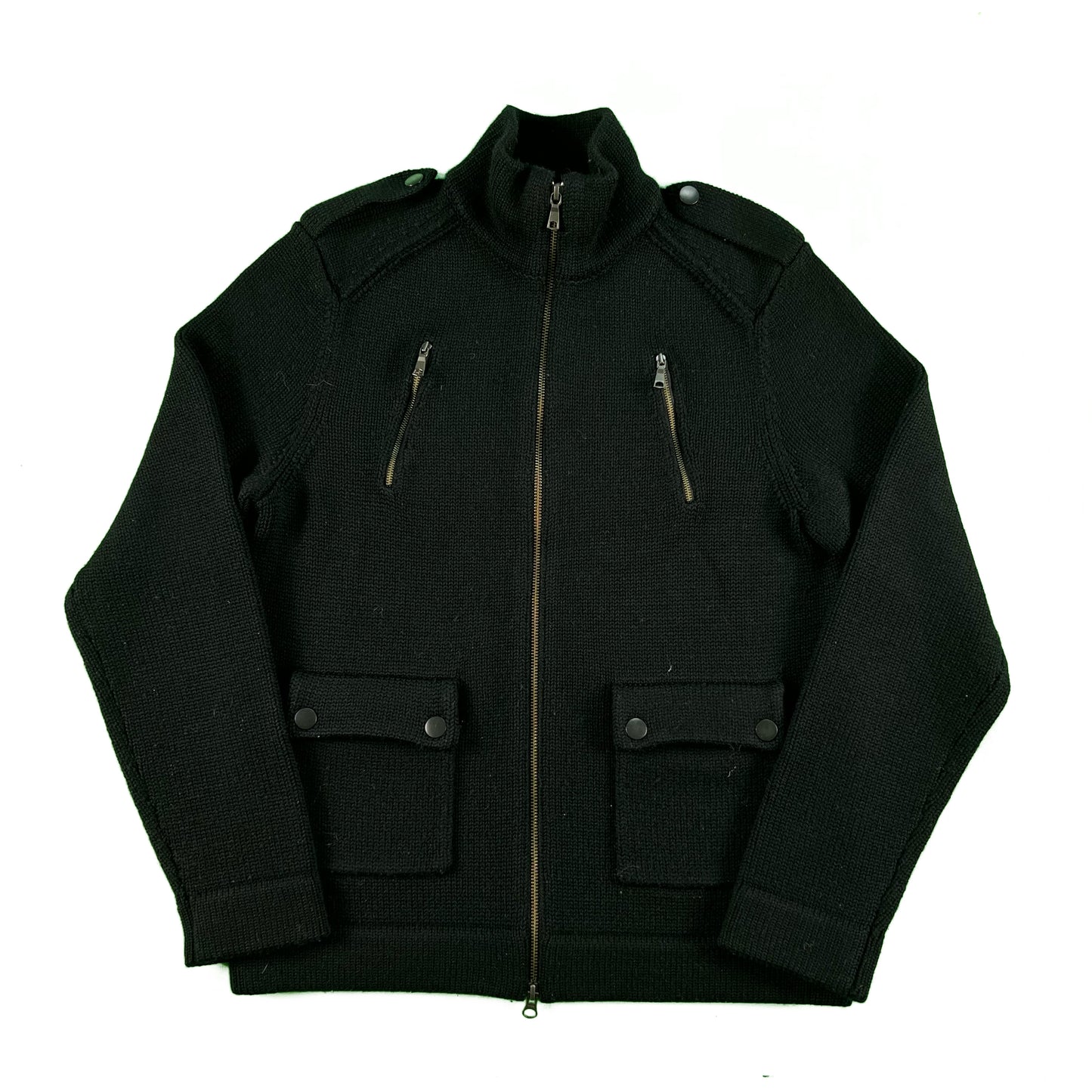 2009 Banana Republic 4 Pocket/2 Way Zip Knit Jacket- M