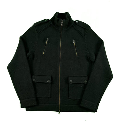2009 Banana Republic 4 Pocket/2 Way Zip Knit Jacket- M