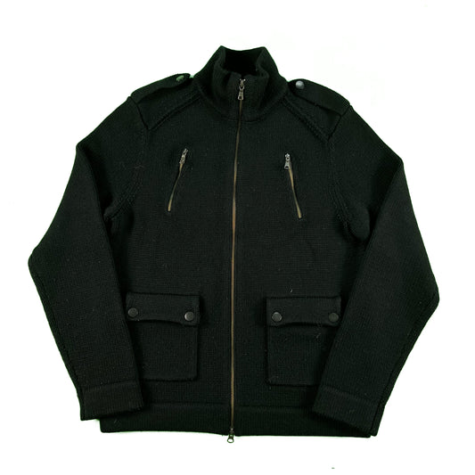 2009 Banana Republic 4 Pocket/2 Way Zip Knit Jacket- M