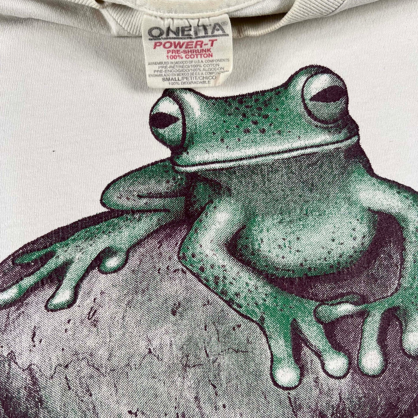 90s 'Belief is Magic!' Frog Tee- S