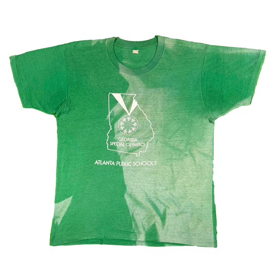 80s Sun Faded Green Atlanta Tee- M