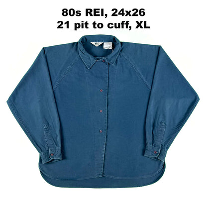 Vintage R.E.I 100% Cotton Chamois Shirts- SELECT SHIRT