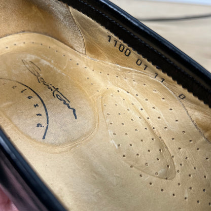 90s Soft Black Leather Penny Loafers- M's 11, W's 12.5