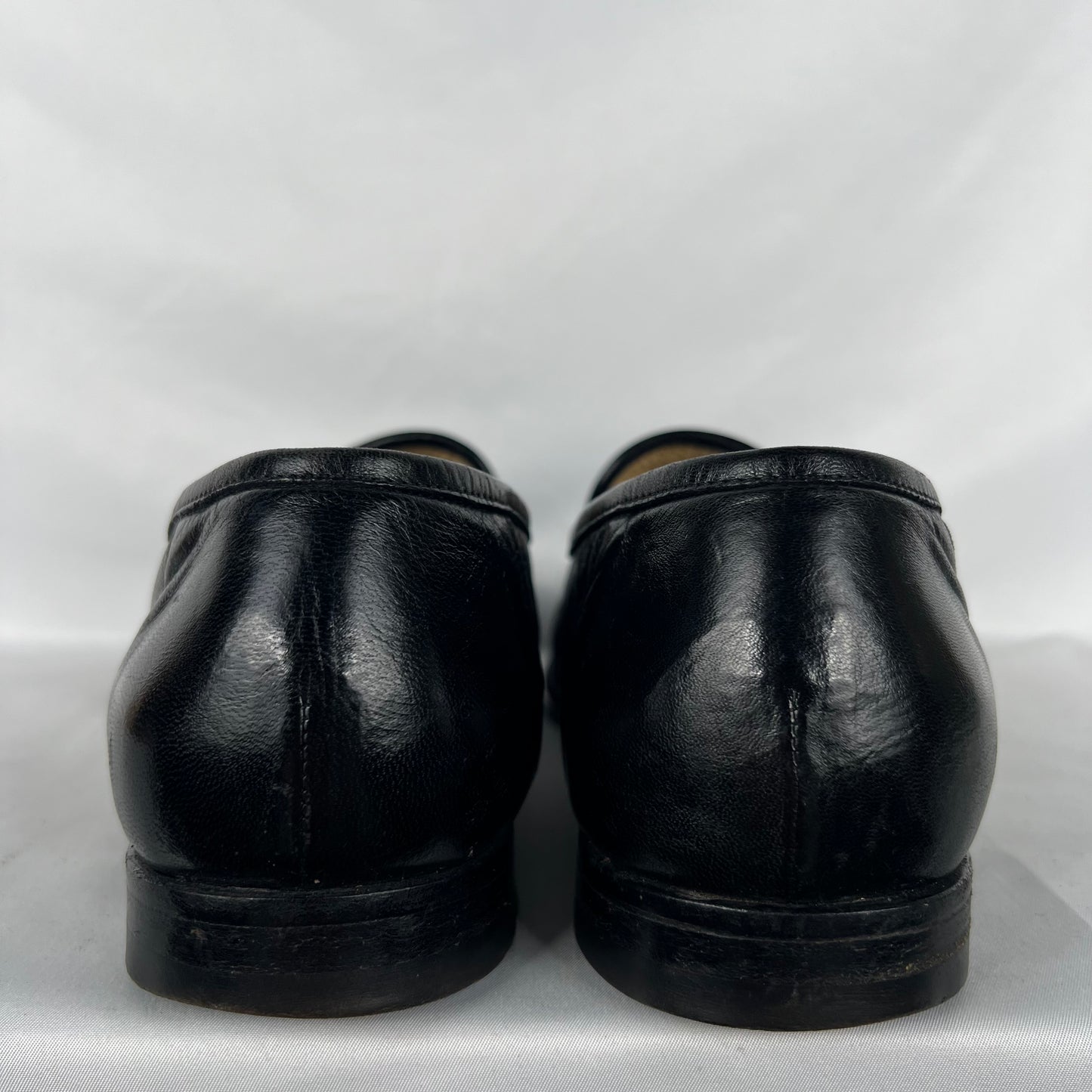 90s Soft Black Leather Penny Loafers- M's 11, W's 12.5
