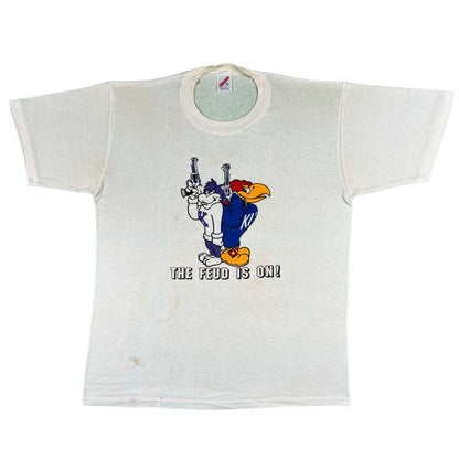 90s 'The Feud is On' KU vs KSU Gun Tee- L