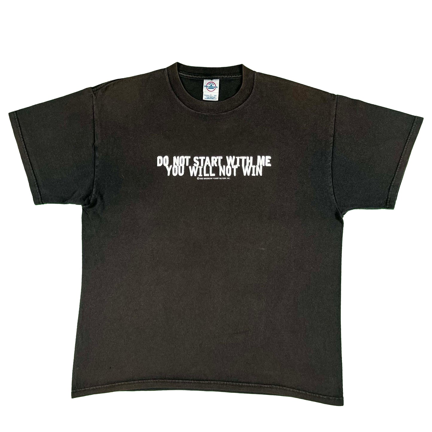 00s Sun Faded 'Do Not Start With Me' Tee- L