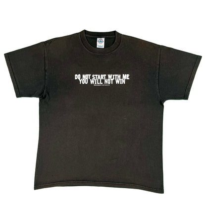 00s Sun Faded 'Do Not Start With Me' Tee- L