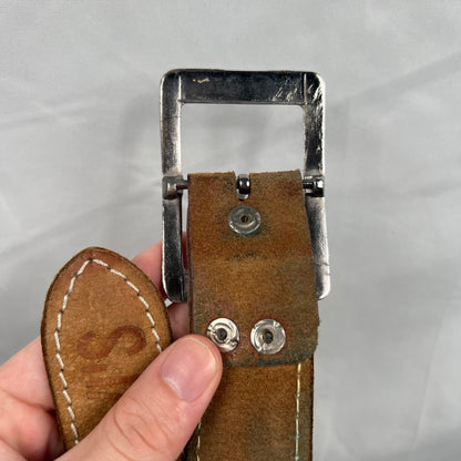 00s Levi's Spell Out Leather Belt- 36"-40"