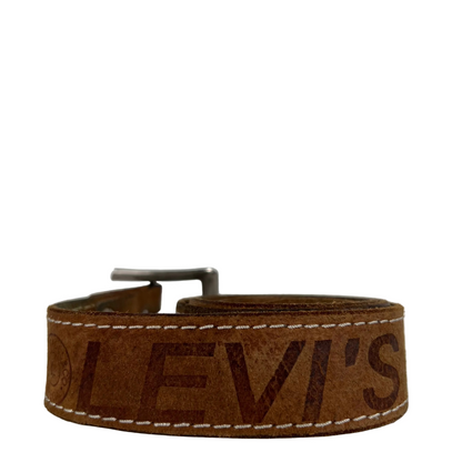 00s Levi's Spell Out Leather Belt- 36"-40"