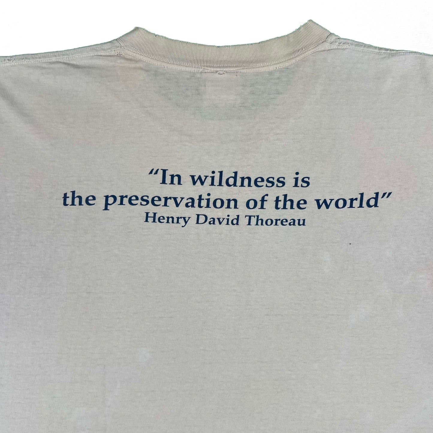 90s Henry David Thoreau Quote Bald Eagle Tee- XL