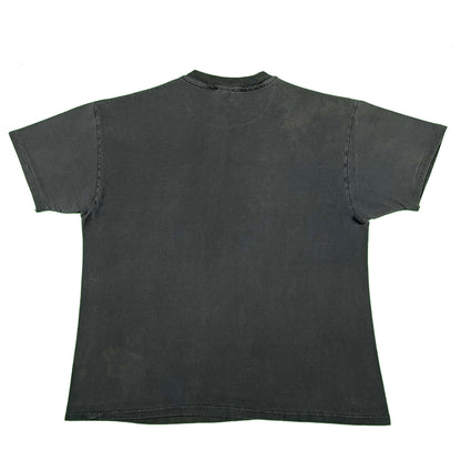 90s Stellarly Faded Black Wolf Tee- XL