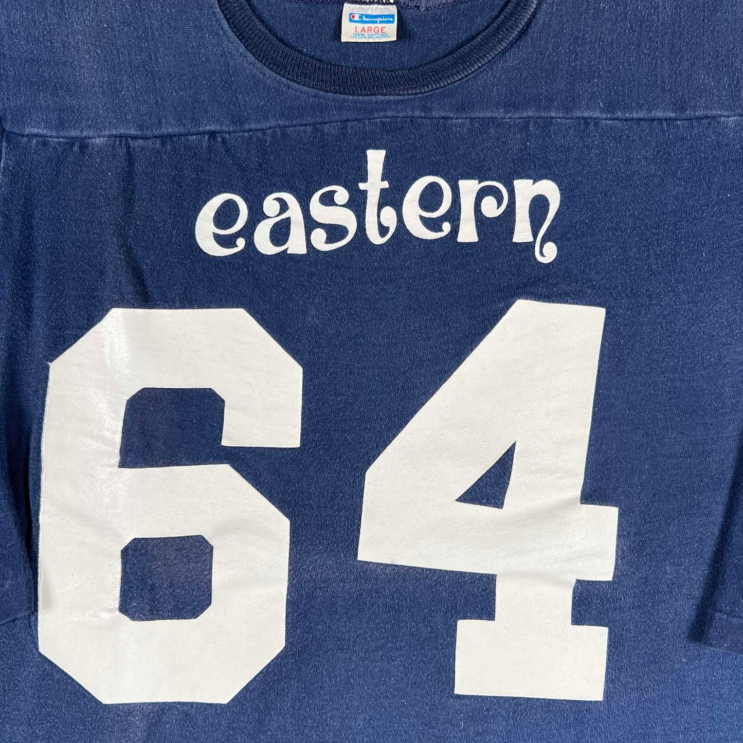 70s Eastern Champion Blue Bar Jersey Tee- M