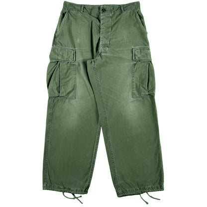 60s US Army OG-107 Poplin Cargo Pants- M Short