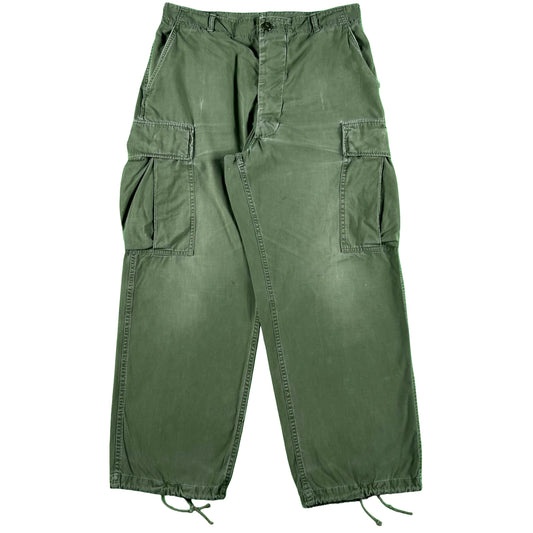 60s US Army OG-107 Poplin Cargo Pants- M Short
