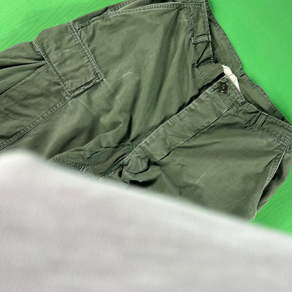 60s US Army OG-107 Poplin Cargo Pants- M Short