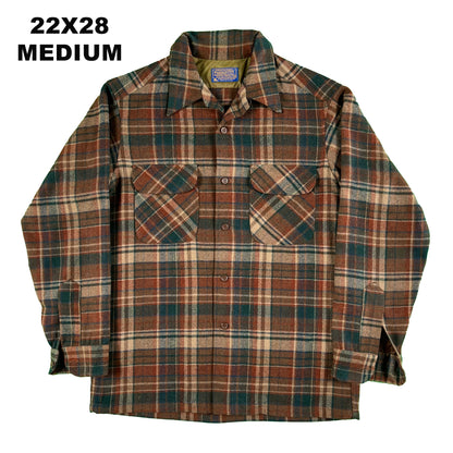 60s/70s Pendleton Loop Collar Flannel Board Shirt- SELECT SHIRT