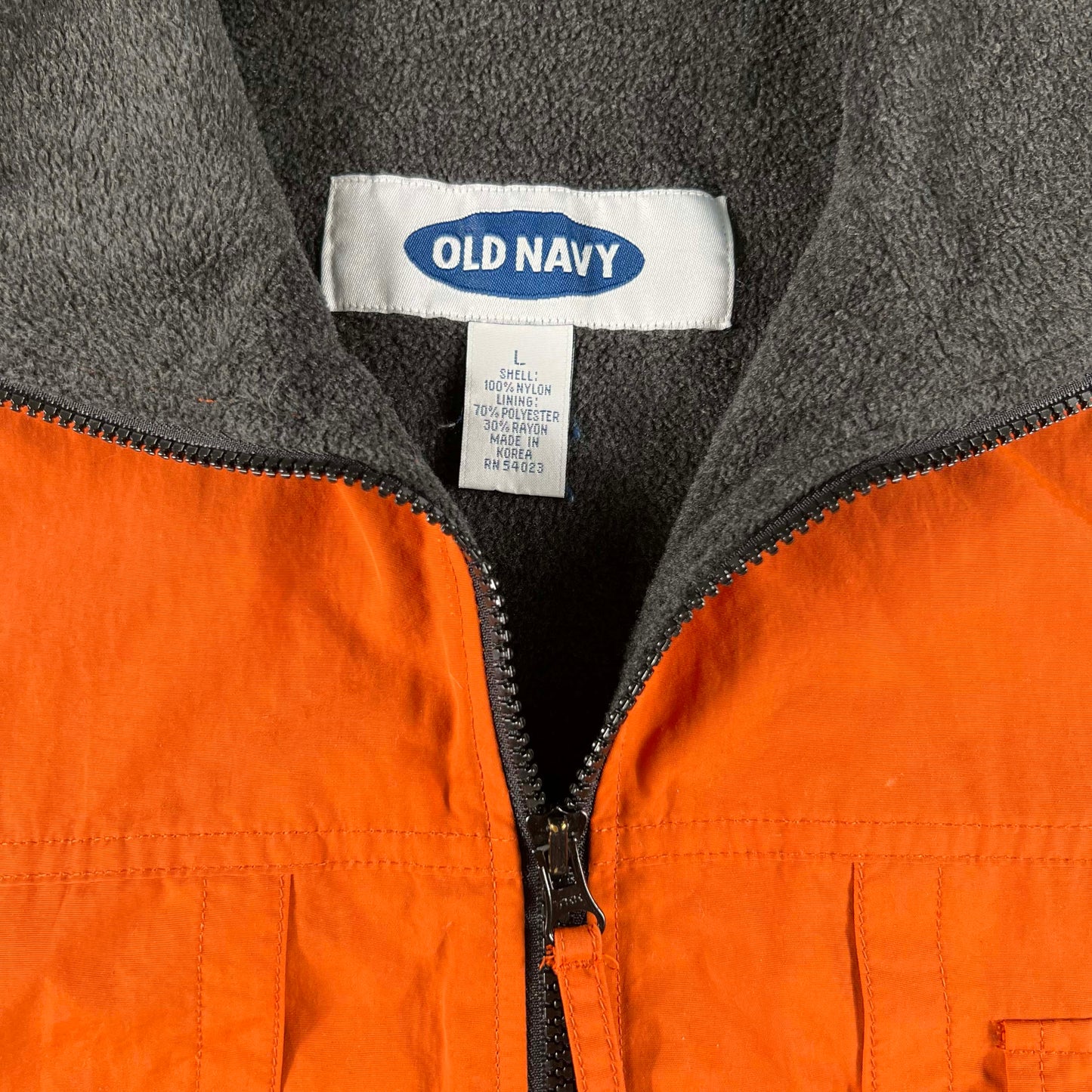 00s Old Navy Orange Tactical Vest- L